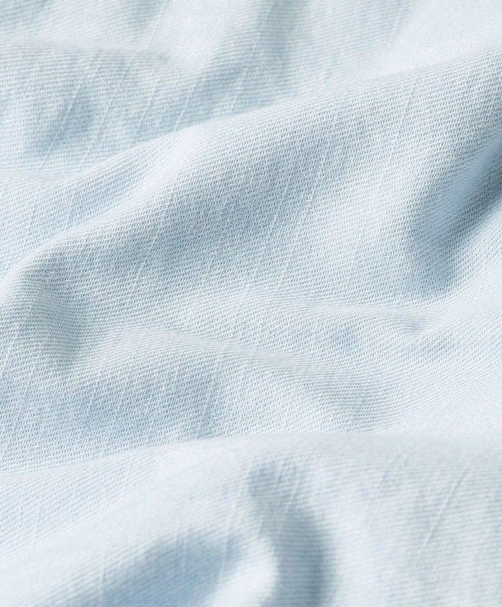 Heren overhemd lange mouw blauw