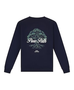 Heren sweater blauw