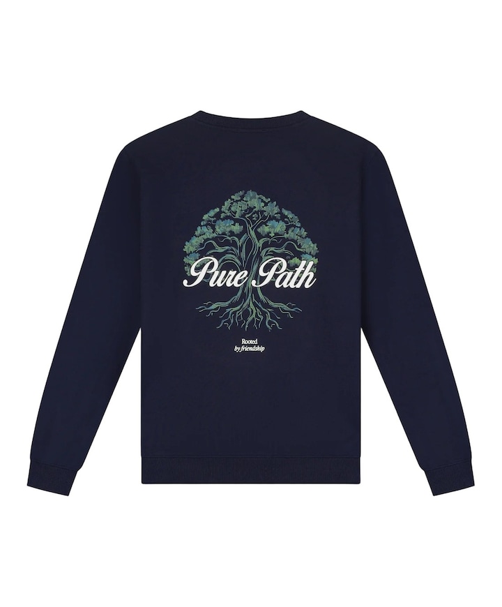 Heren sweater blauw
