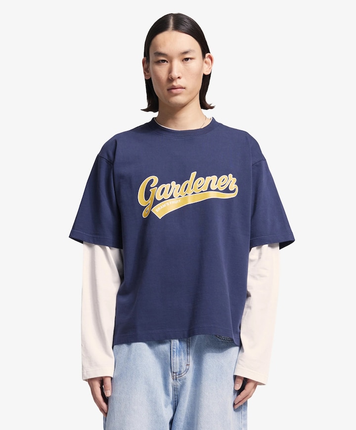 Heren longsleeve blauw