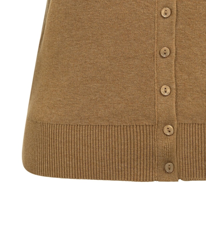 Dames vest bruin