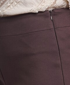 Regular length wide leg dames broek bruin
