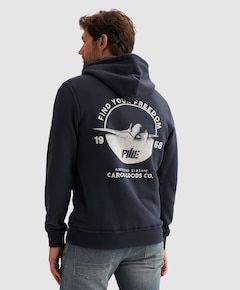 Heren hoodie blauw