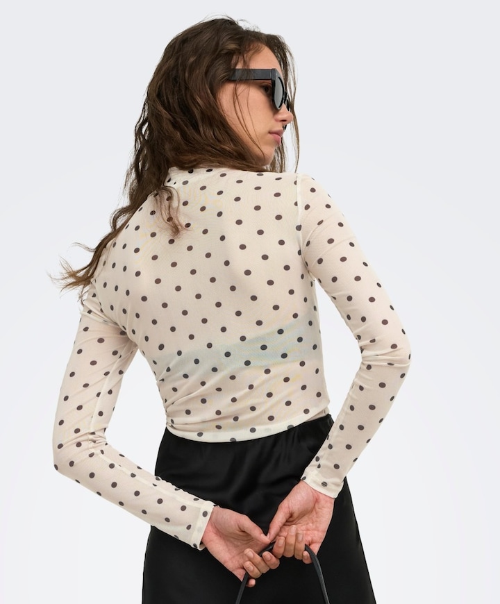 Dames top ecru