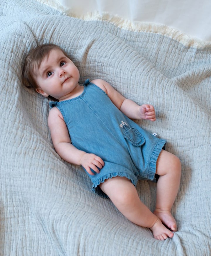 Meisjes babypakje blauw