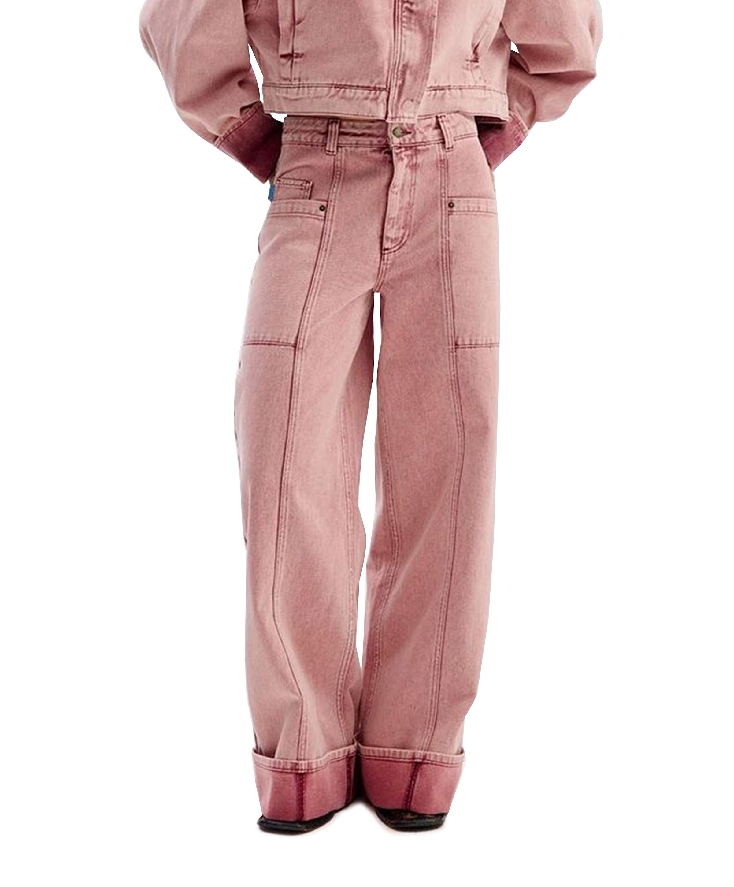 MADELYNN-PA dames jeans roze