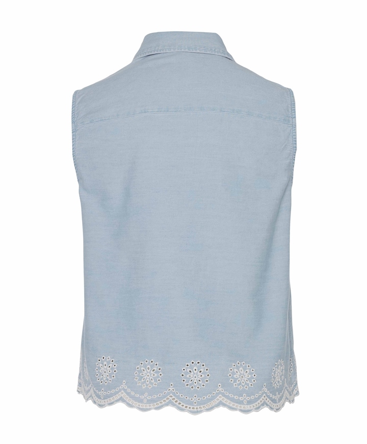 Dames blouse blauw