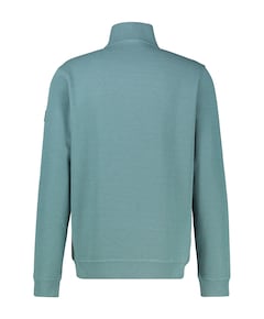 Heren trui met rits blauw