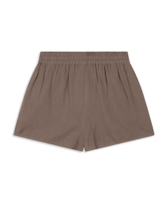 CRINKLE dames korte broek beige