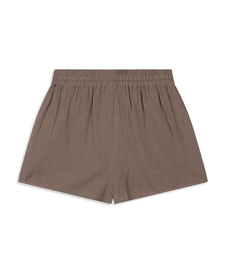 CRINKLE dames korte broek beige