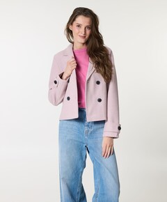 Dames jas roze