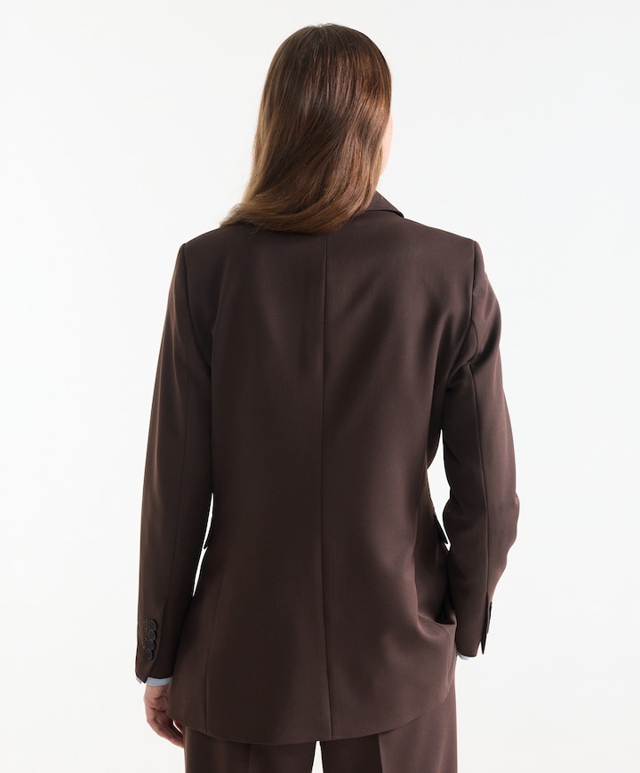 Dames blazer bruin
