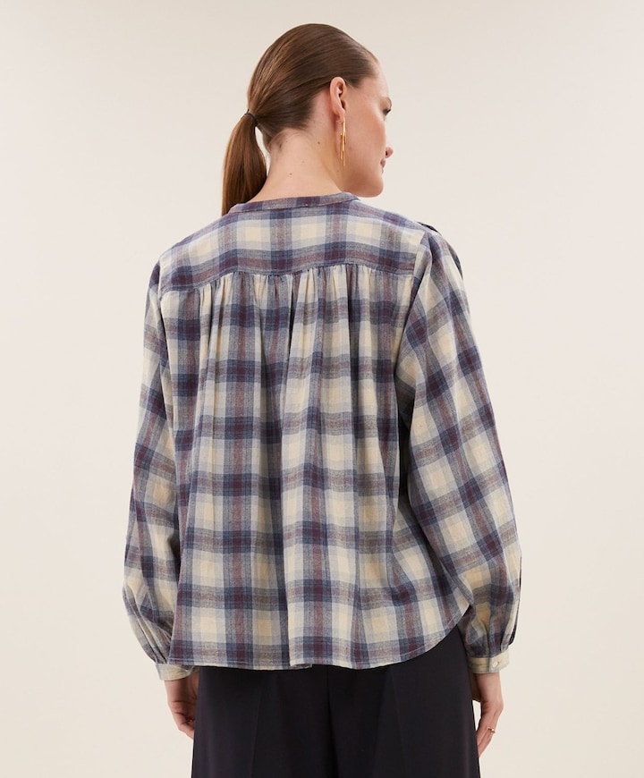 Dames blouse blauw