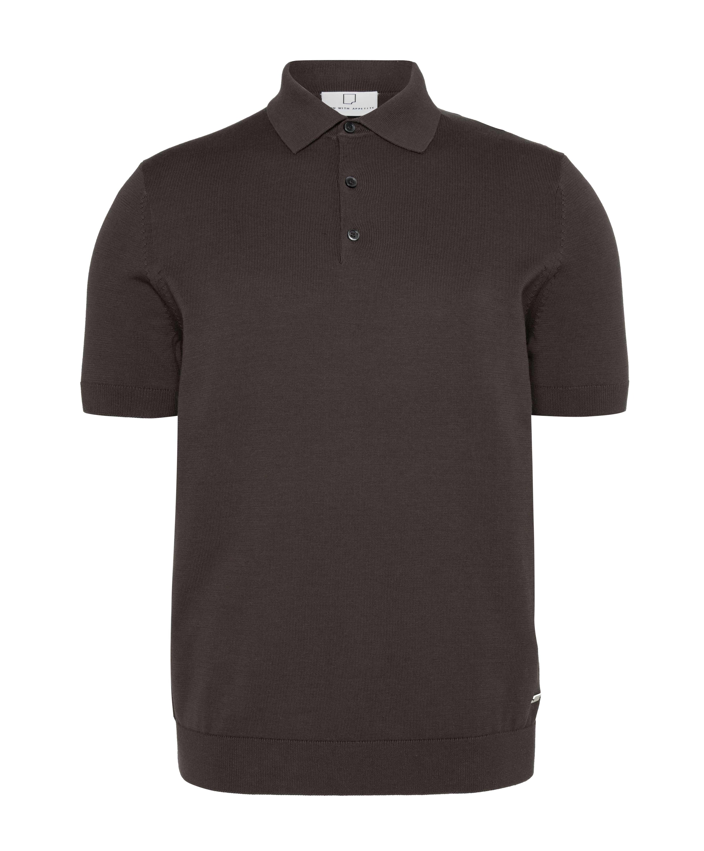 Heren polo bruin