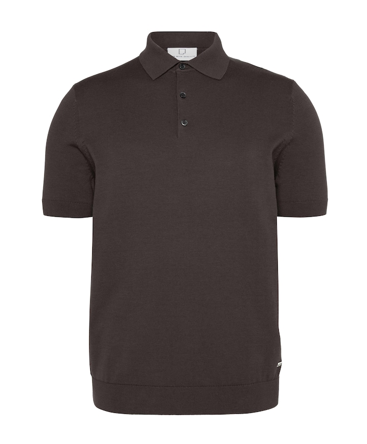 Heren polo bruin