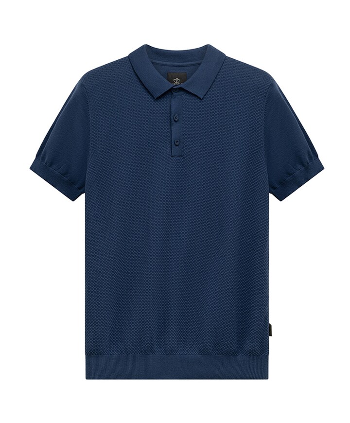 Heren polo blauw