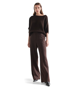 ALICE wb 453 wide leg long dames broek bruin