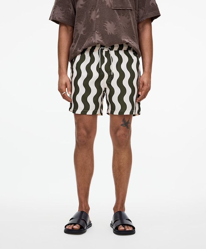 Forest waver heren zwembroek groen