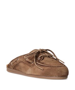 Boat Loafer Mule  dames clogs bruin