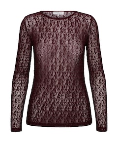 Dames top bordeaux