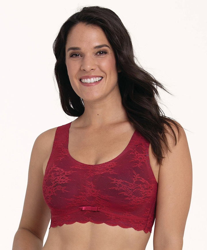 Dames bralette rood
