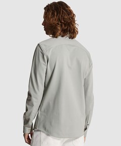 Heren overhemd lange mouw groen