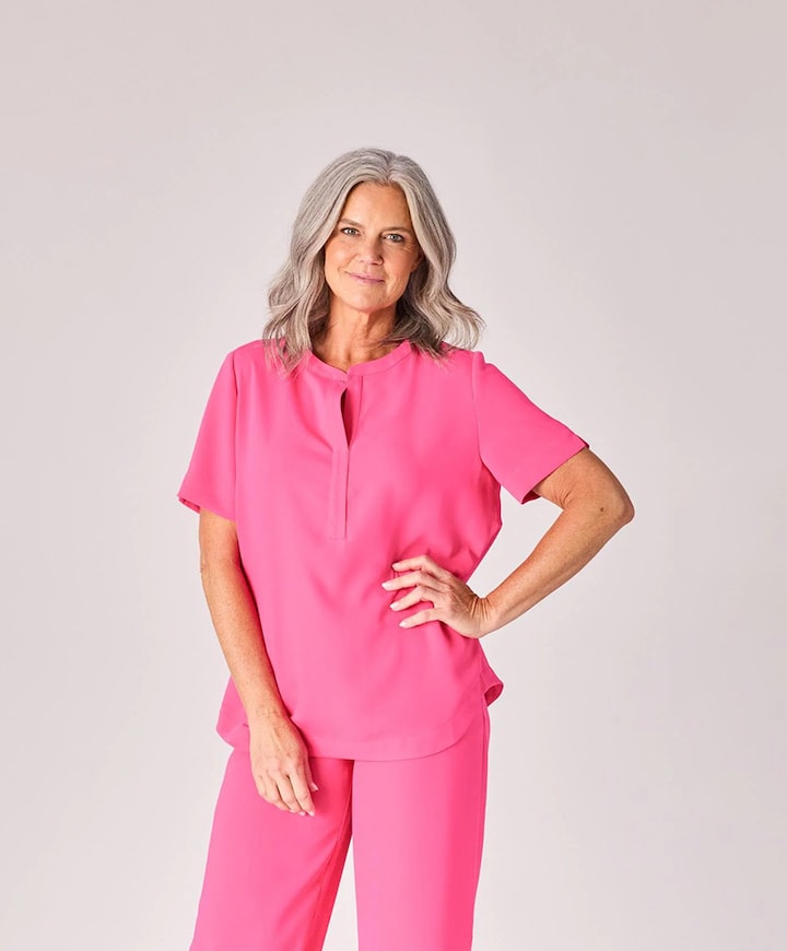 Dames blouse roze