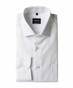 Heren overhemd lange mouw wit