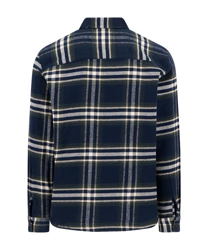 Heren overshirt blauw