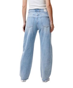 Super barrel fit dames jeans blauw