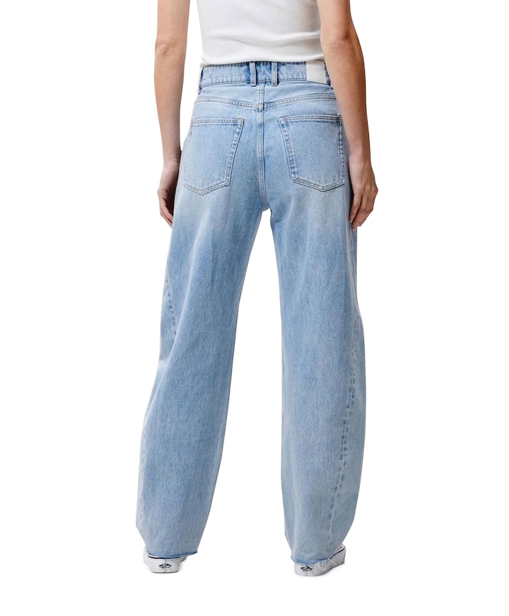 Super barrel fit dames jeans blauw