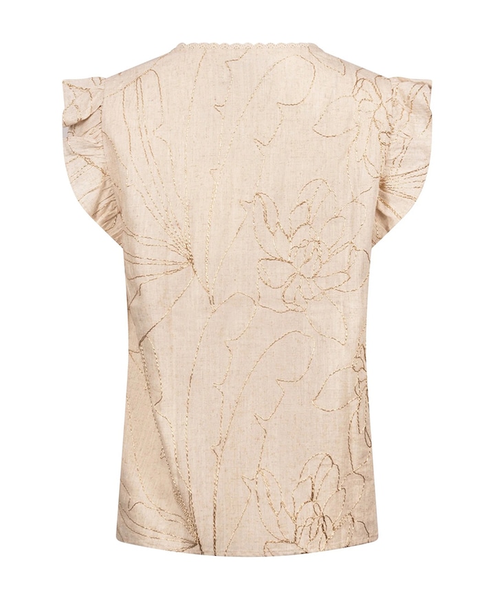 Dames top beige