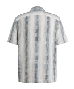Heren overhemd korte mouw blauw