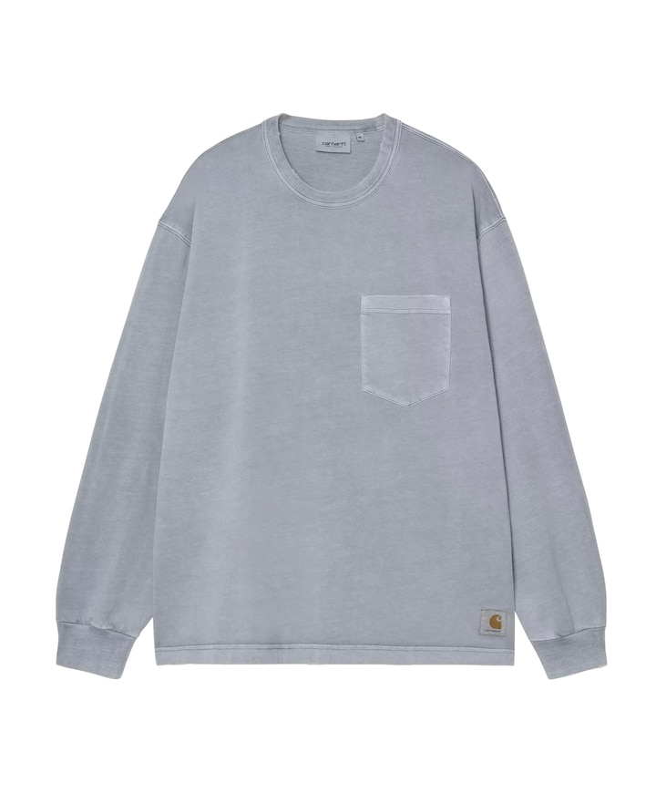 Heren longsleeve blauw