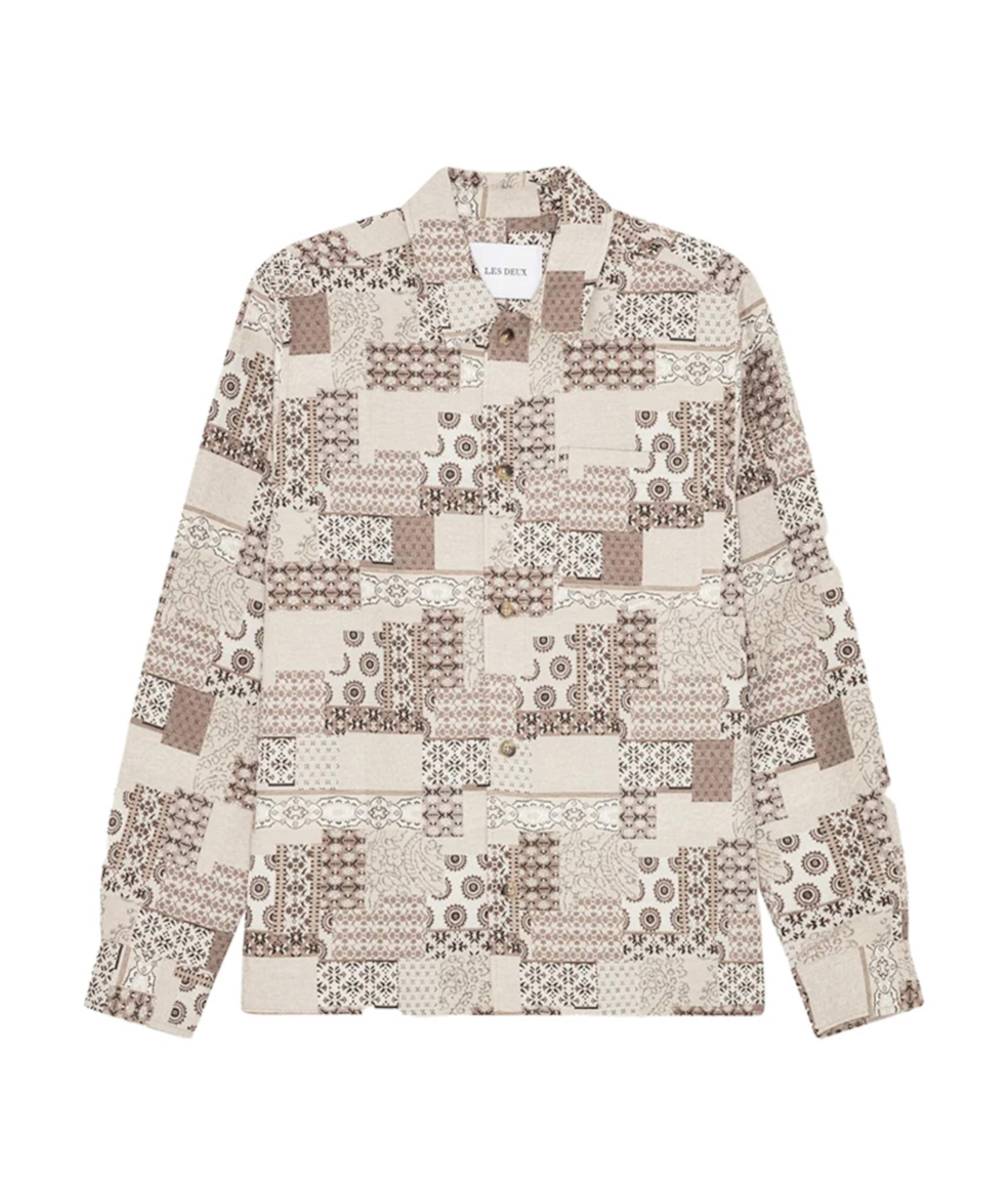 Heren overshirt beige