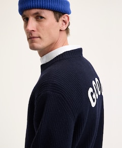 Heren sweater blauw