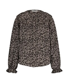 Dames blouse bruin