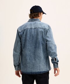 Overhemd lange mouw blauw