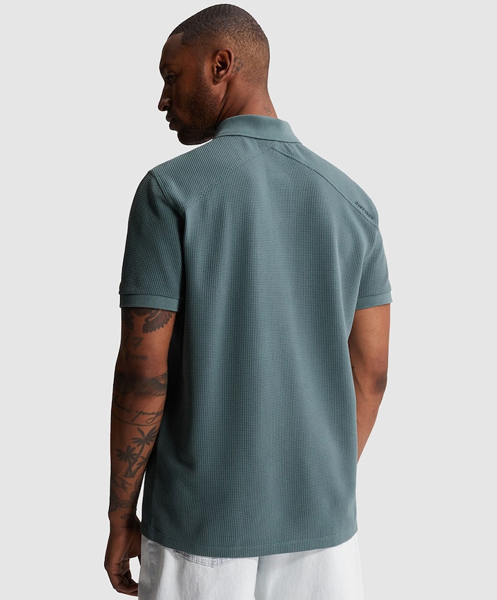 Heren polo blauw