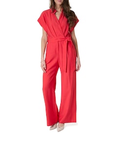dames jumpsuit rood
