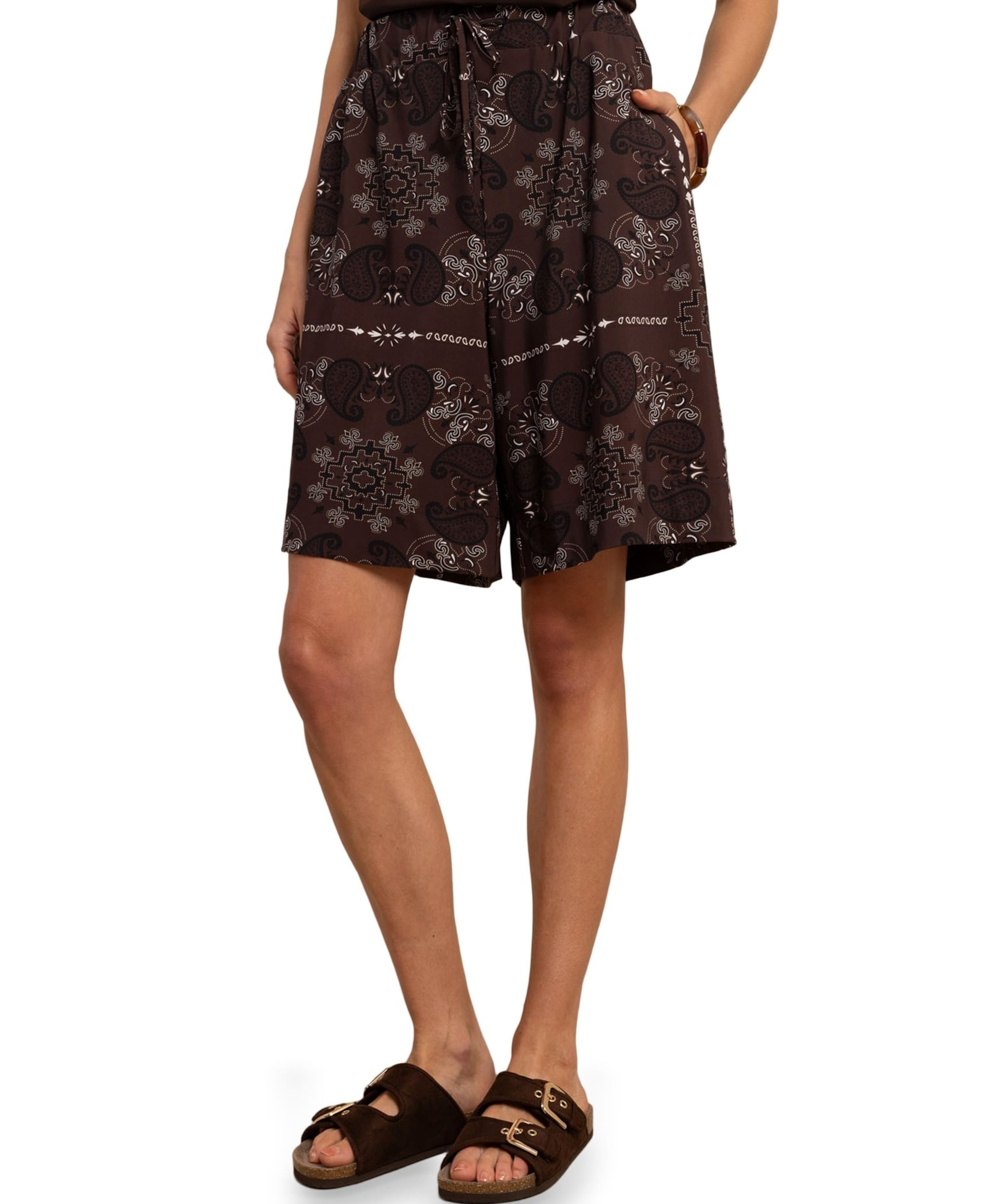 Grace paisley dames bermuda bruin