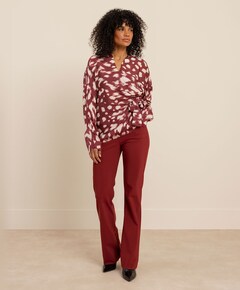 Dames blouse bordeaux
