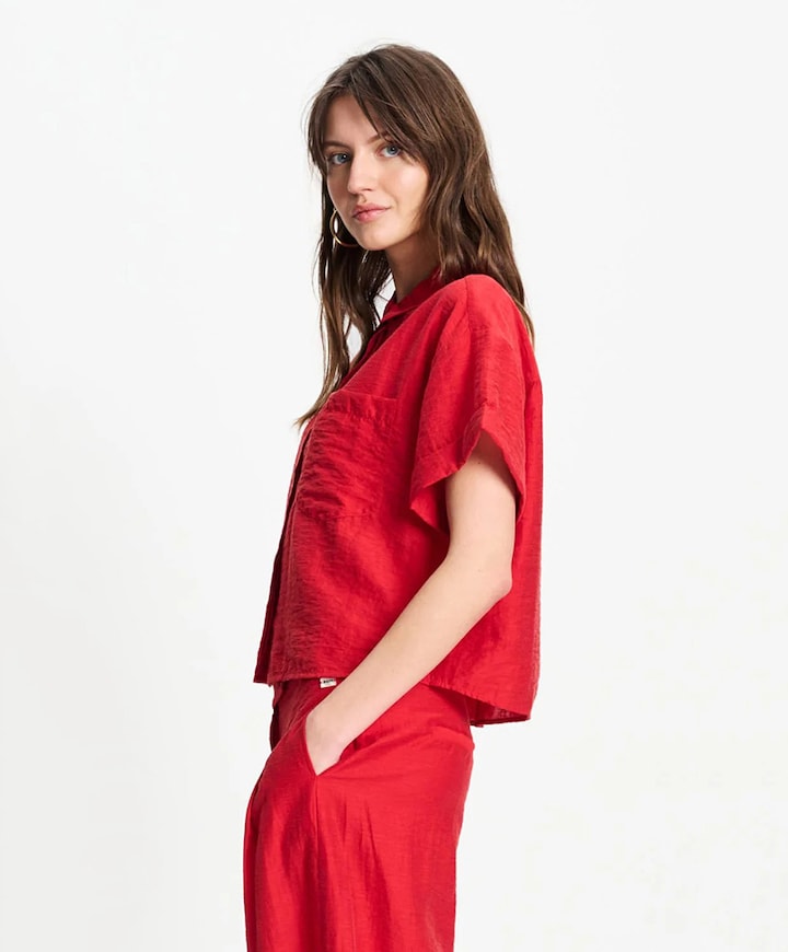 Dames blouse rood