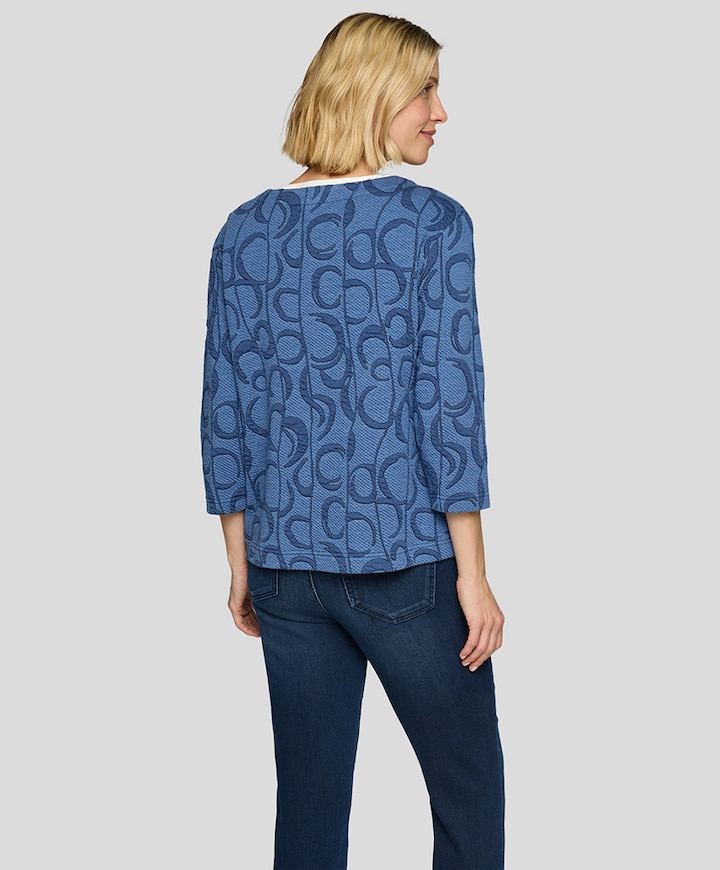 Dames longsleeve blauw