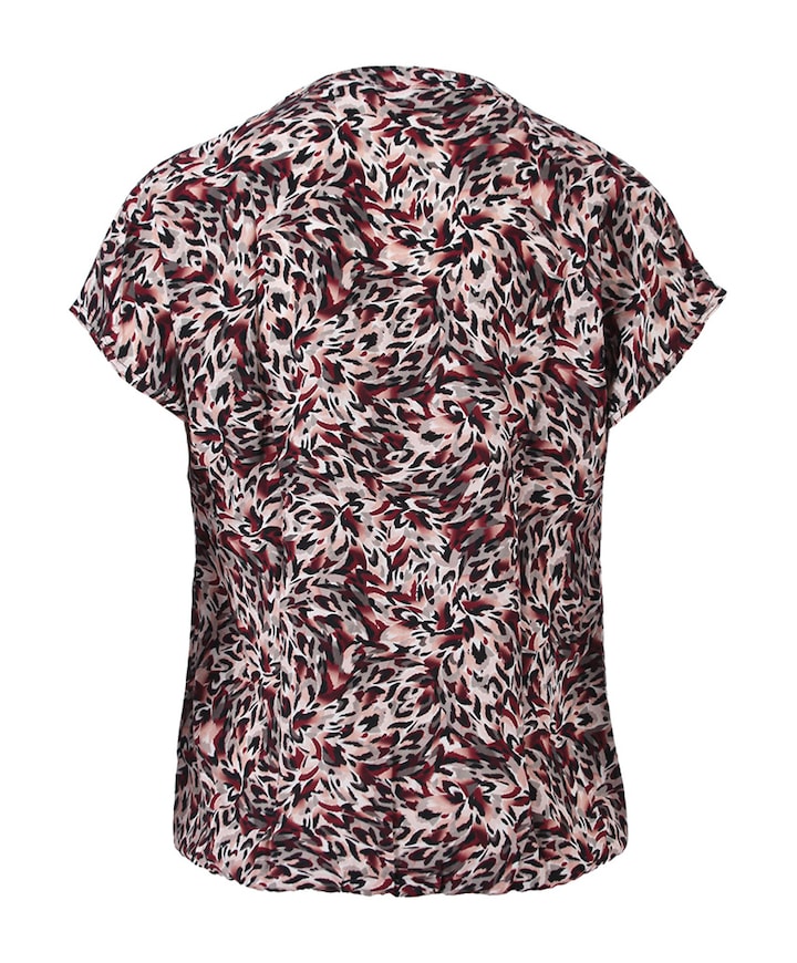 Dames t-shirt bordeaux