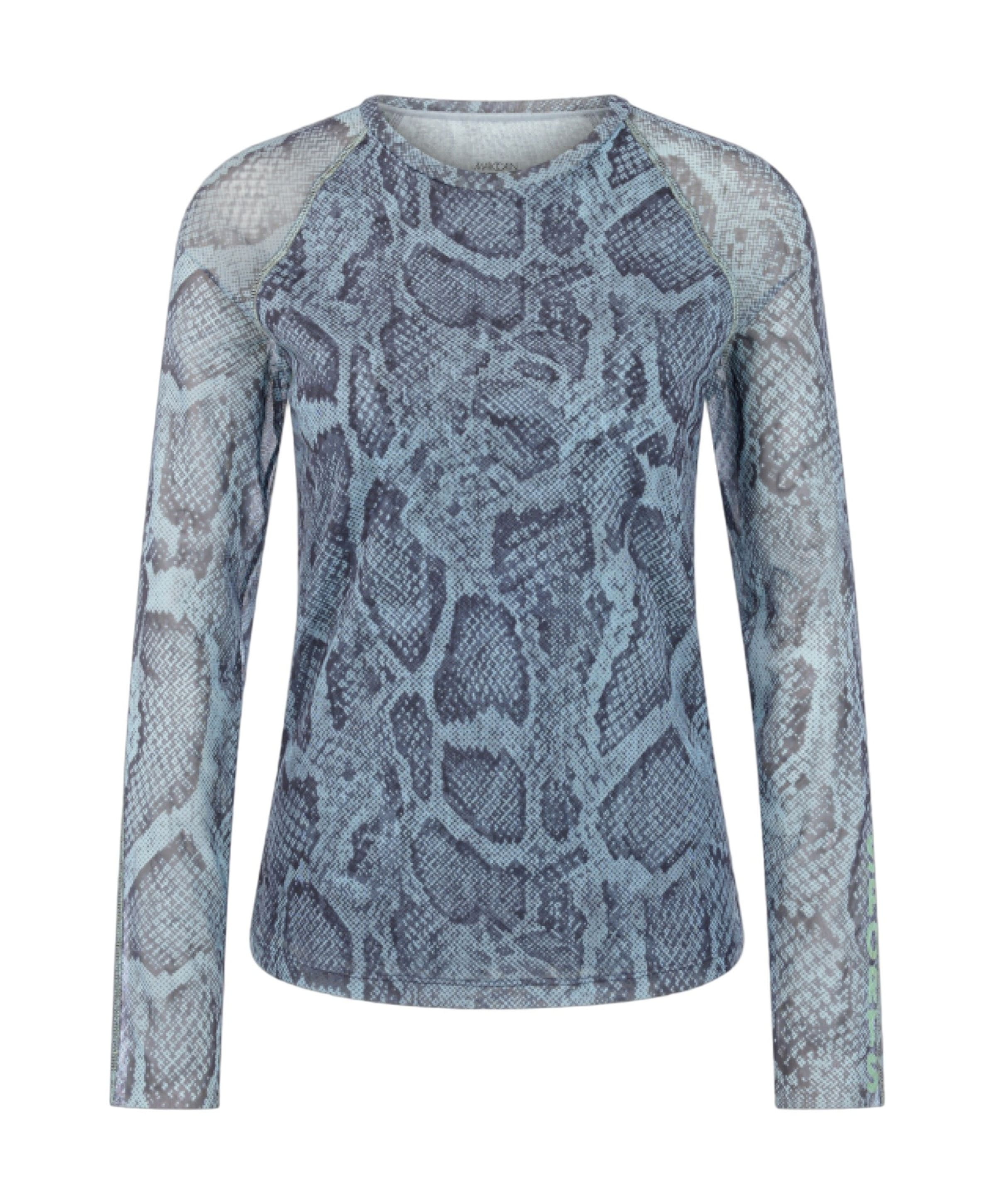 Dames longsleeve blauw