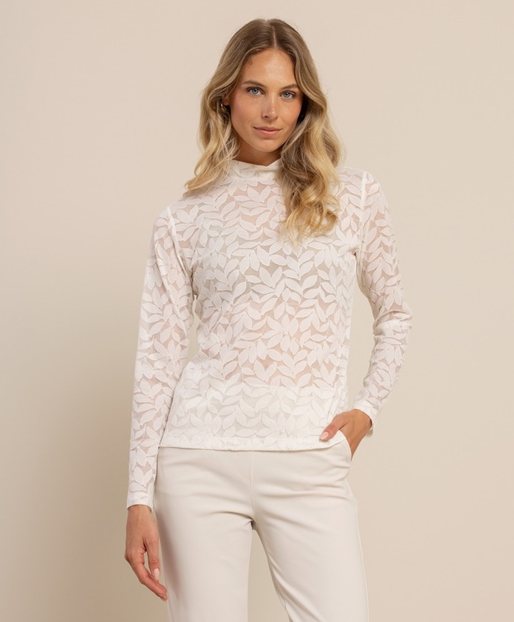 Dames top ecru