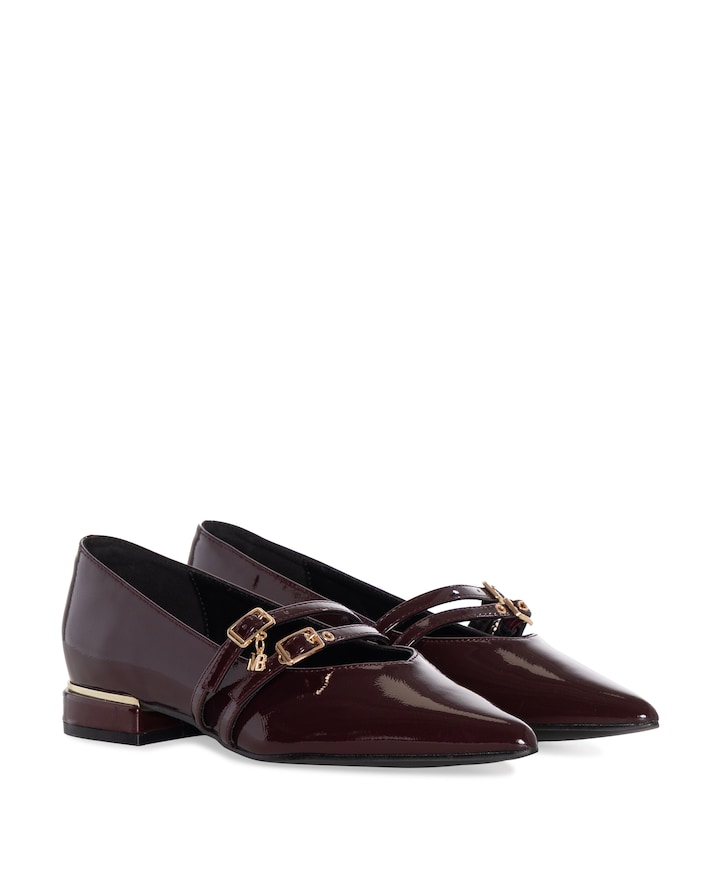Agiany dames loafers bordeaux