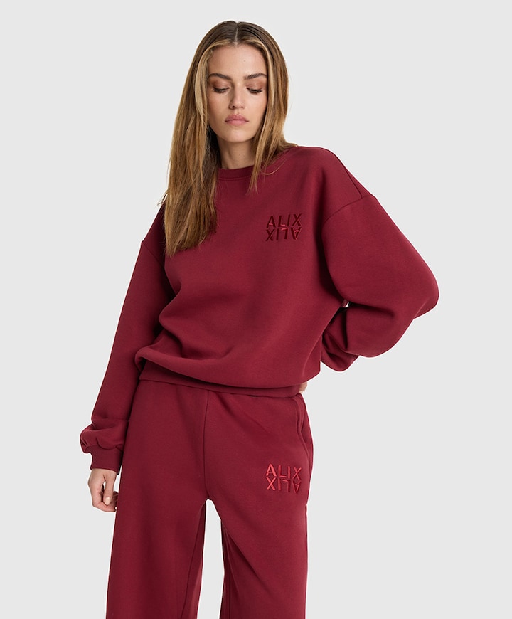 Dames sweater bordeaux