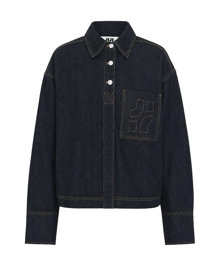 Dames blouse blauw